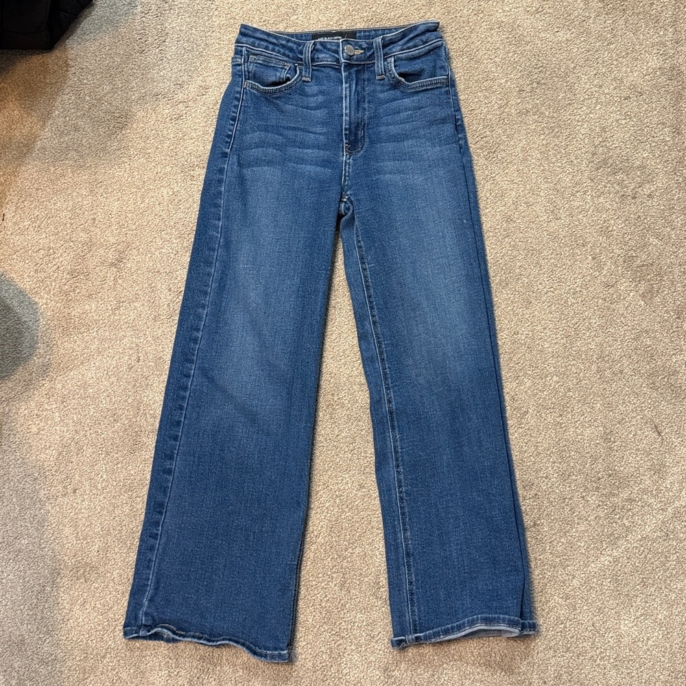 Just Black Medium Wash Wide Leg Jeans Size 24 - Picture 3 of 6